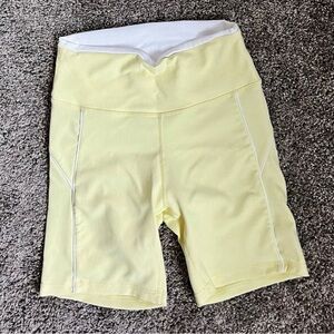 yellow wilo the label biker shorts